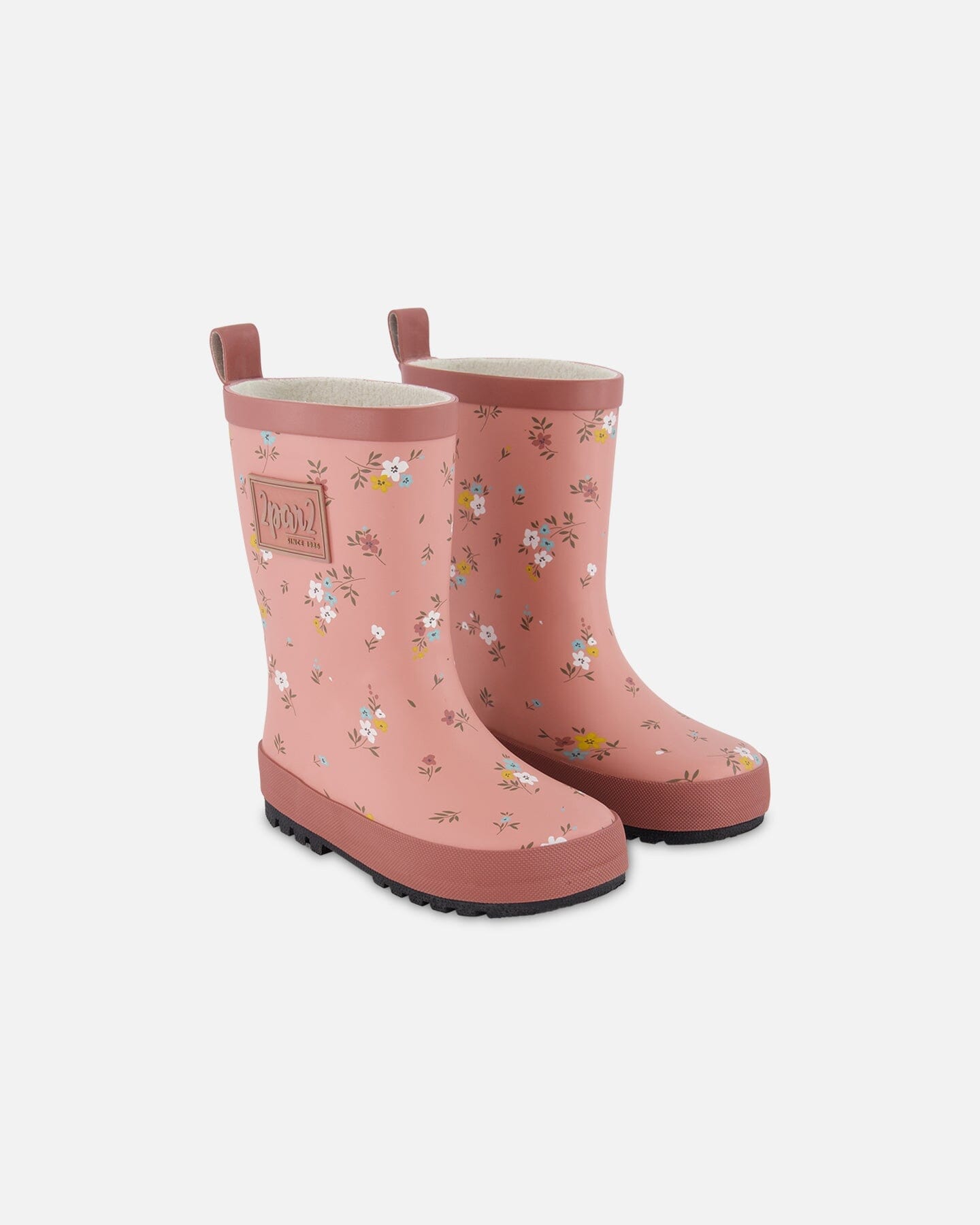 Rain Boots Pink Little Flowers Print-0